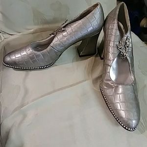 Silver shoes